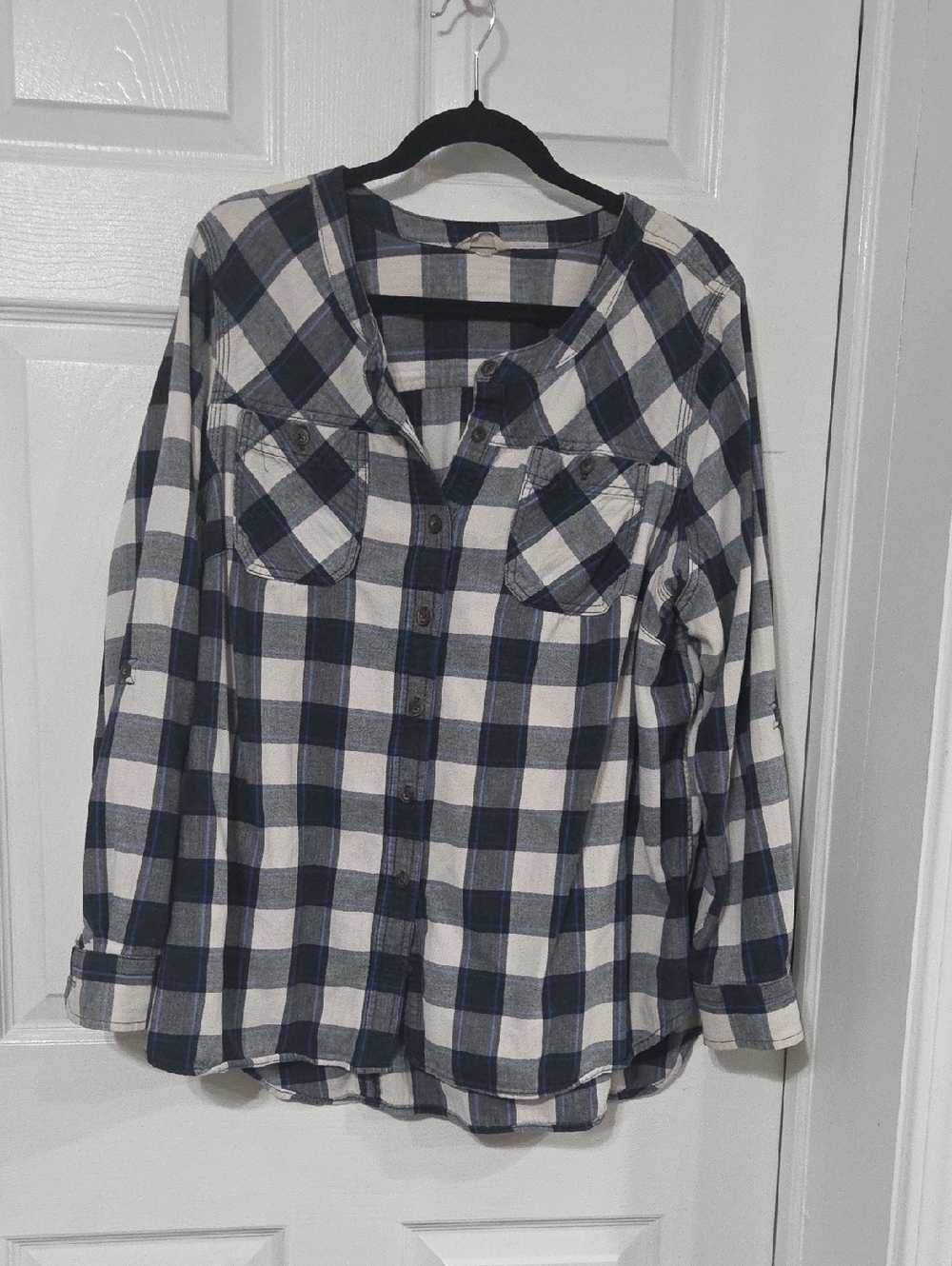 DULUTH blue & white Checked Flannel
